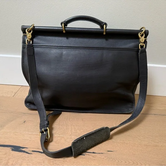 Vintage 90’s Coach 5266 authentic Beckman black leather briefcase/laptop bag - Picture 4 of 16